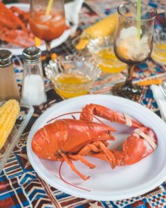 Lobster is one of the few shellfish available which is carb free. 