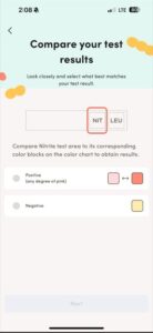 First, enter the nitrite results